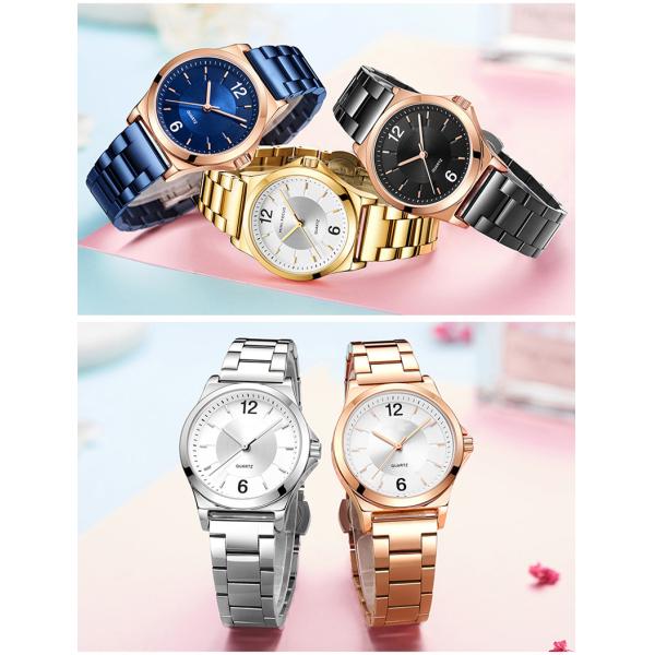 Fashion Japanese Movement Women's Watch Waterproof Stainless Steel Strap
