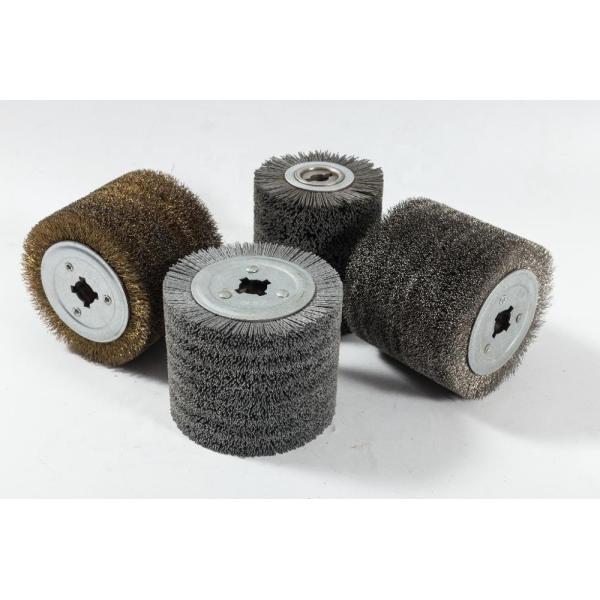 Corrosion Removal Galvanized 15mm Bristle Industrial round nylon brushes