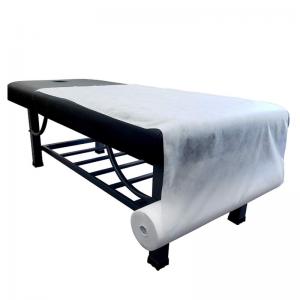 China SMS AAMI Disposable Bed Sheet SMMS Medical Table Cover Bedsheet wholesale