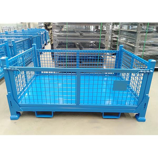 Quality Industrial Large Stillage Pallet Cage Powder Coating Half Height for sale