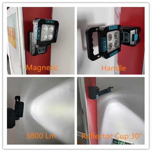 40W Handheld LED Work Light Powered By Makita 18V Power Tools Battery