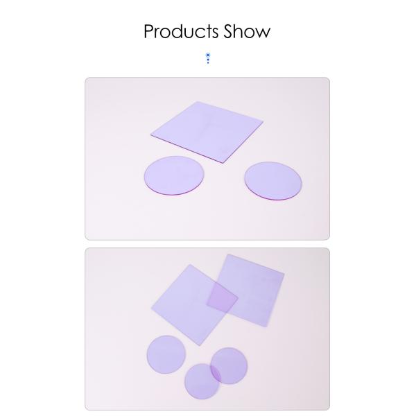 Double Sided Anti-Reflection Coating Customize Didymium Glass PNB586 BG20