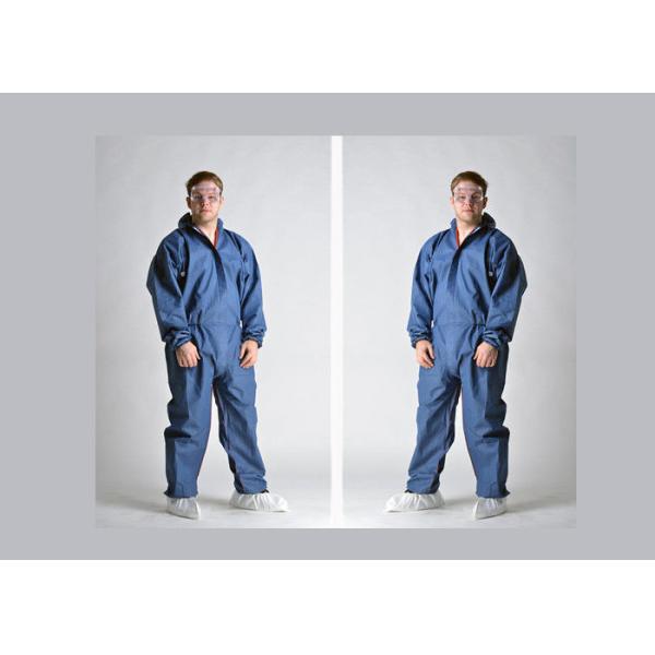 Quality Latex Free Disposable Coverall Suit , Disposable Chemical Suit Low Linting for sale