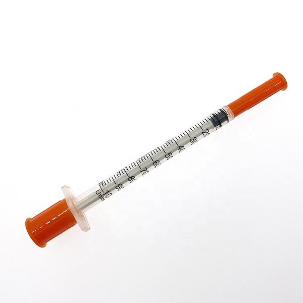 1 Ml 0.5ml Insulin Medical Disposable Syringe With Needle 100U 50U