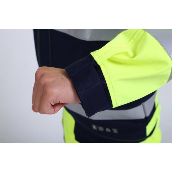 50mm Fr Tape Multi Norm Workwear 290gsm Yellow Hi Vis Jacket