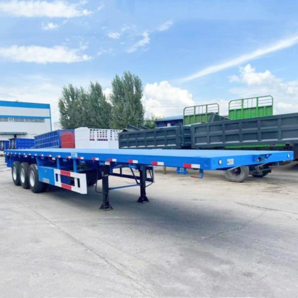Quality TITAN 3 Axle Semi Trailer Flat Bed Semi Trailer for Sale for sale