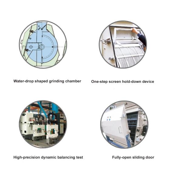 Animal Feed Grain Crusher Corn Maize Feed Grinder Rice Husk Grinder Hammer Mill Machine