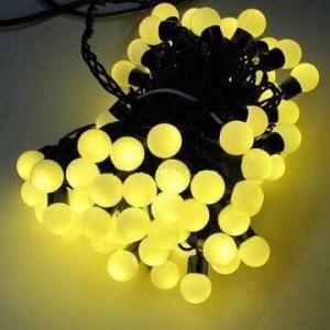China Yellow 50 LED Ball 5M Christmas Decoration String Lights Fairy Light wholesale