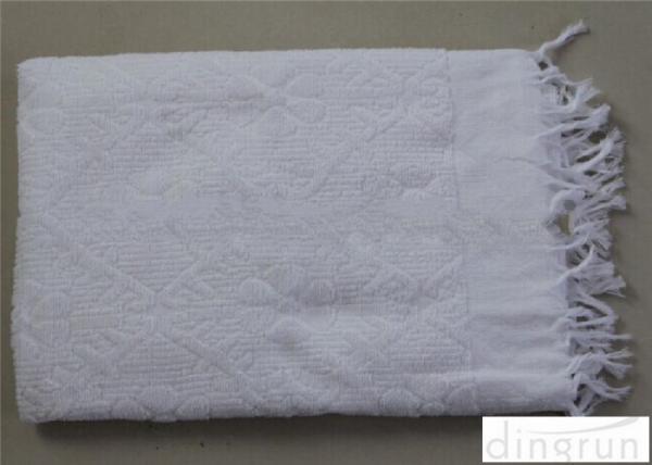 Quality Islamic Polyester Custom Hajj Ihram Clothing Fabric With Fringe for sale
