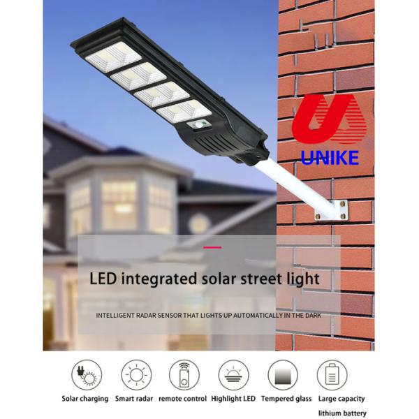 All In One Solar Light LED Street Light Ip65 600w Solar Street Light Bright White