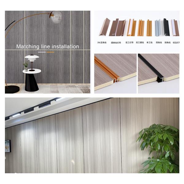 Light Luxury Style Fireproof And Mothproof Wood Grain PVC Bamboo Charcoal Fiber Board