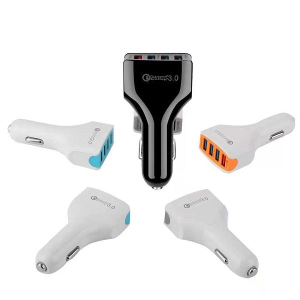 7A 4 USB CAR CHARGER Universal Compatible USB CAR CHARGER for all electronics cheap price