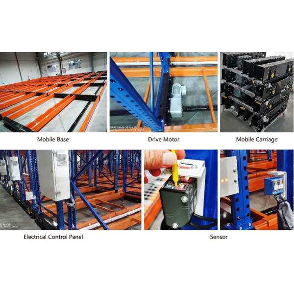 Rail-Guided Open-Type Electric Mobile Racking Warehouse Storage Rack