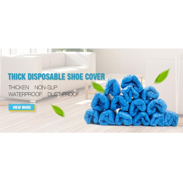 Dust Proof Plastic Overshoes Disposable Thicken Non Woven Material