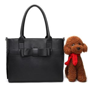 China  				Design Bowtie Dog PU Leather Bags Outdoor Pet Carriers 	         wholesale