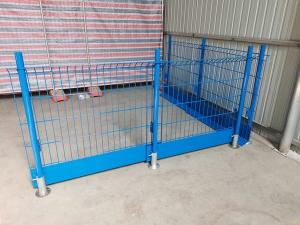China Blue Q195 Steel Edge Safety Fence Powder Coated on sale