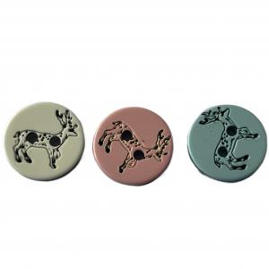 China 2 Hole In 18L Fancy Plastic Buttons With Silk Printed For Garment Accessories on sale