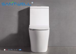 China Bathroom Single Piece Toilet sanitary ware 1 hole siphonic  WC wholesale