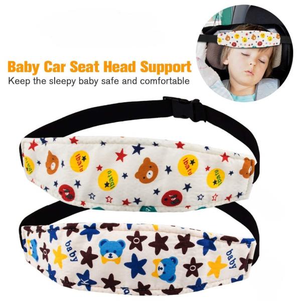 Fixing Band Baby Head Support Holder Sleeping Belt Baby Safety Car Seat Sleep Head Travel Stroller Soft Pillow