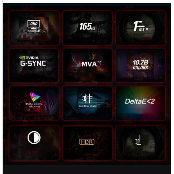 32inch 2K PC Curved Display Freesync 165hz Gaming Curved Computer Monitors