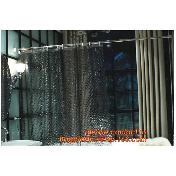 Custom Polyester Printing Shower Curtain, waterproof fireproof hook kids bathroom shower curtains, PEVA Shower curtain f