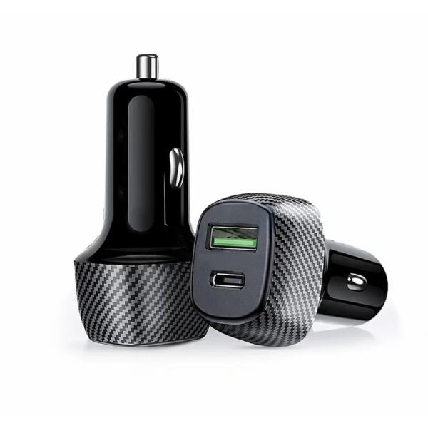 Fast Charging USB Car Charger Aluminum Alloy PD 18W Type C Car Fast Charger