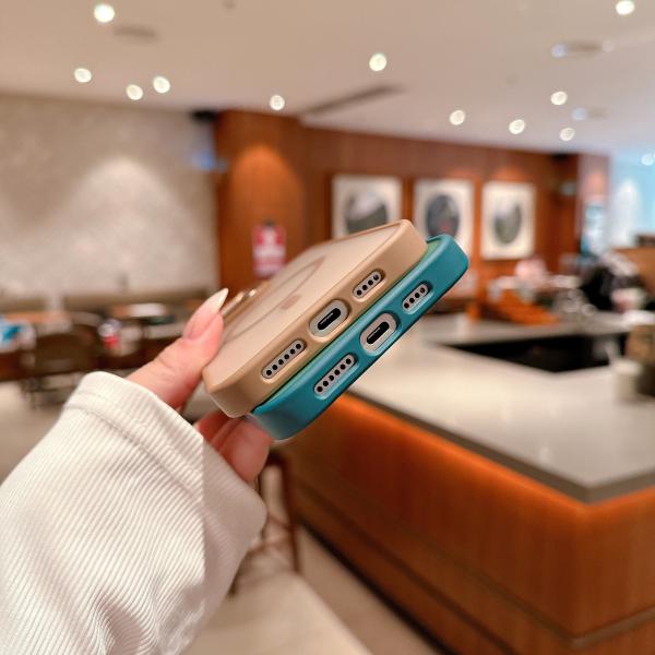 Slim Magsafe Phone Case Shockproof Hard PC Phone Case Translucent