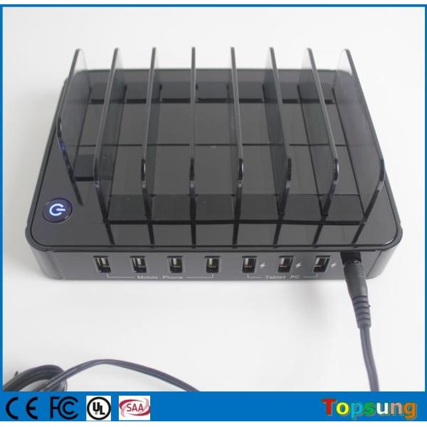 New 7 port USB charging station multi function charger adapter for iphone android smartphone tablet xiaomi huawei iphone