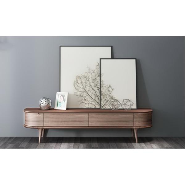 2017 New Walnut Wood Furniture Design Living room sets Long TV Stand & Floor Cabinets