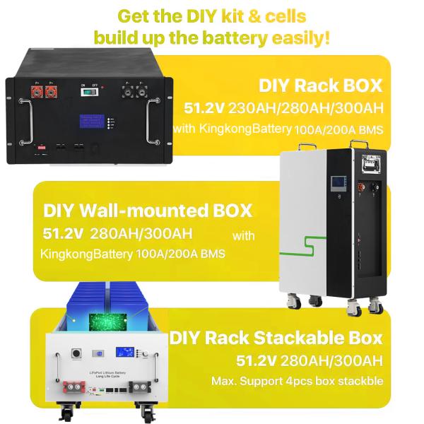 12V 24V 48V Solar Energy Storage System With OEM 3.2V 280Ah 304Ah 340Ah Li-Ion Battery
