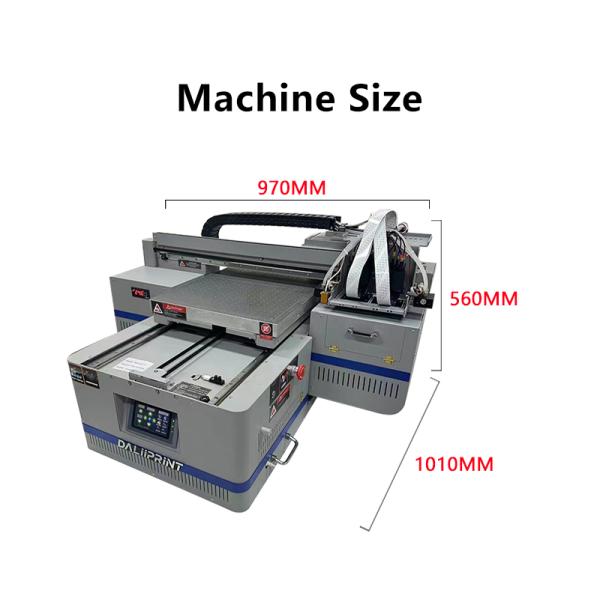 Multifunction Glass Stone Leather Wood PVC 4060 Size Phone Case Printing Machine Label Sticker Uv Flatbed Printer