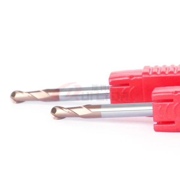1mm 3mm 4mm ball nose end mill cutter for stainless steel double flute TiSiN Coating