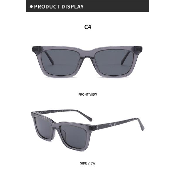 Rectangular Classic Acetate Sunglasses Daily Polarized Aviator Sunglasses