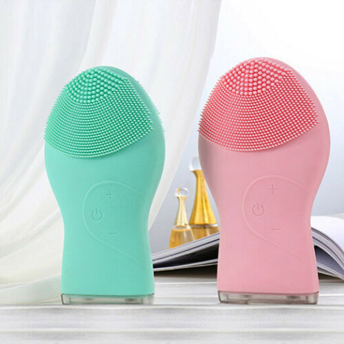 Sonic Silicone Facial Cleansing Brush USB Rechargeable Electric Silicone Face Brush Deep Cleansing Beauty Facial Brush