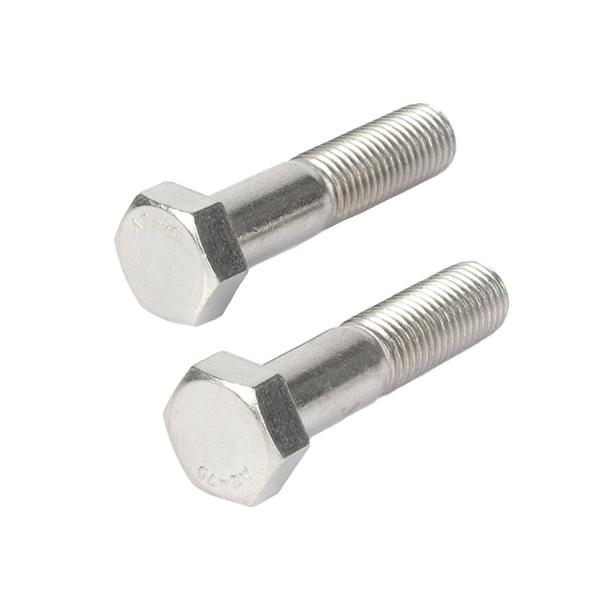 A2-70 Stainless Steel Bolts M6*30 Partial Threaded Din931 Hexagon Bolt Customized Support