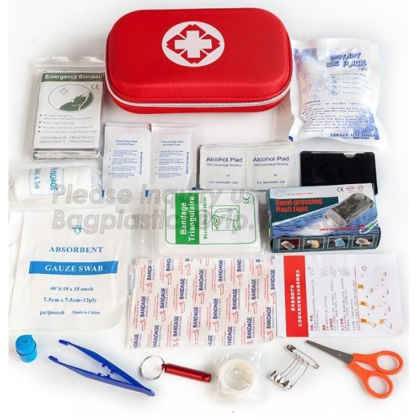 emergency Medical Bag first aid pack mini,Family pack PE first aid adhesive bandage PE wound plaster waterproof PE band