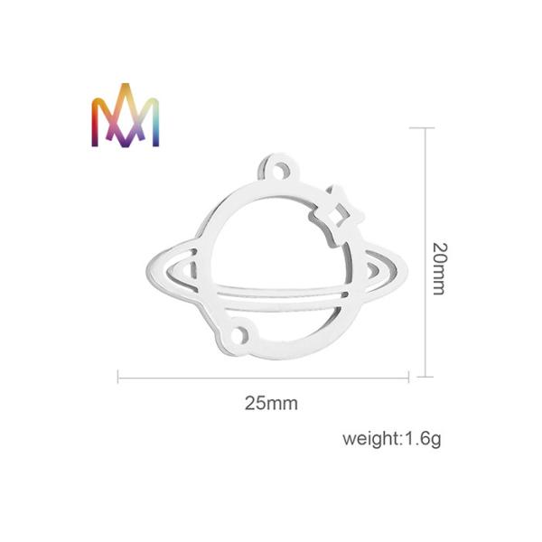 Earth Shaped Hollowed Out Pendant Custom Engraved Jewelry Tags