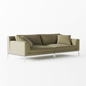 China Green Leather Office Sofa Set PU Leather Furniture Modern Sofa on sale