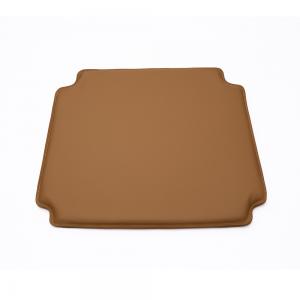 China PU Leather Brown Tomile Wishbone Chair Cushion / Wishbone Chair Seat Cover wholesale