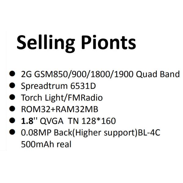 OEM ODM Feature Phones 1.77inch GSM Quad Band Unlocked Cell Phones large battery power bank Daul SIM Three SIM card olde