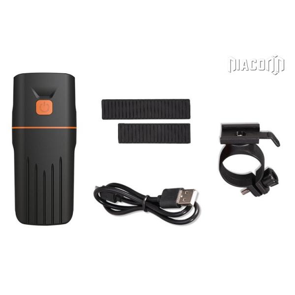 Durable Led USB Rechargeable Bike Light Set Aluminum Material 30W CREE Xml