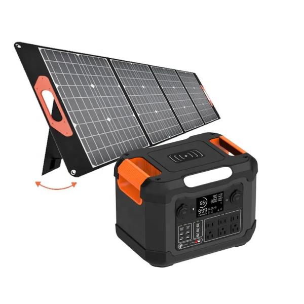 Outdoor Camping 1200W 500w Solar Generator Solar Charging Portable Power Station