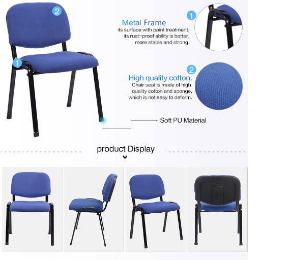 Black Ergonomic Office Chair Fixed Armrest Mesh + Foam Seat Material