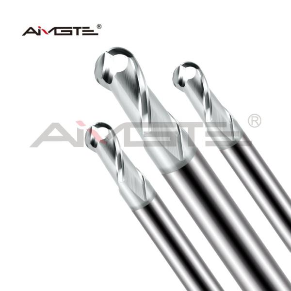 2 Flute Ball Nose End Mills 1mm - 10mm Milling Cutter For Copper Electrodes