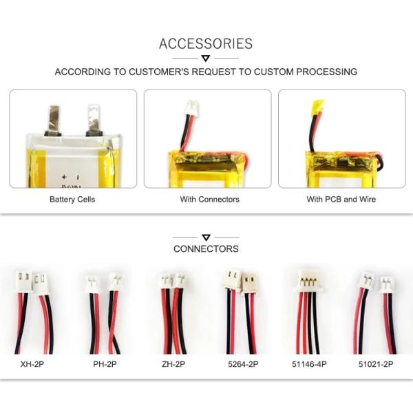 8.88wh 3.7v Rechargeable LiPo Battery 2500mah Polymer Lithium Battery