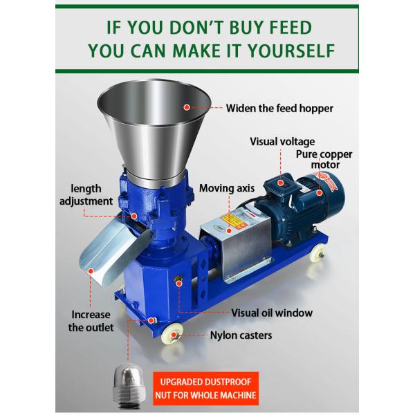 Poultry Animal Floating Feed Making Machine Customized Color