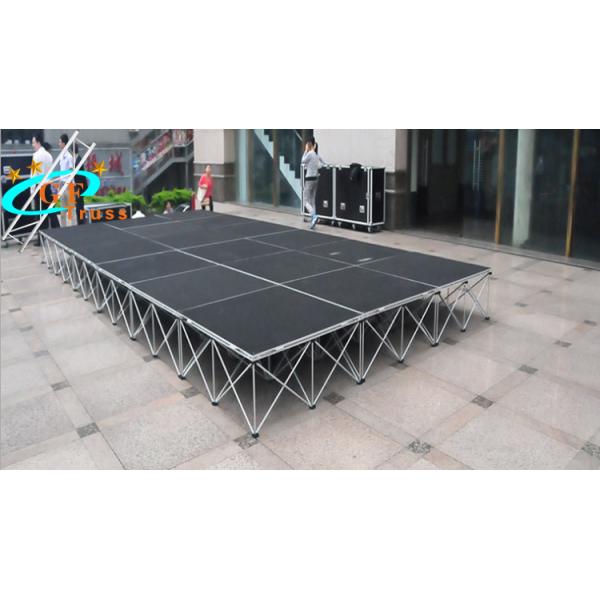 Movable Easy Install Foldable Assembly Portable Steel Truss Design Black Stage