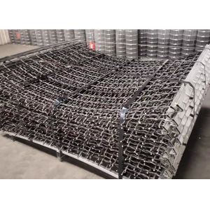 China High Carbon Steel Square Hole Vibrating Screen Mesh 1.5X2m wholesale