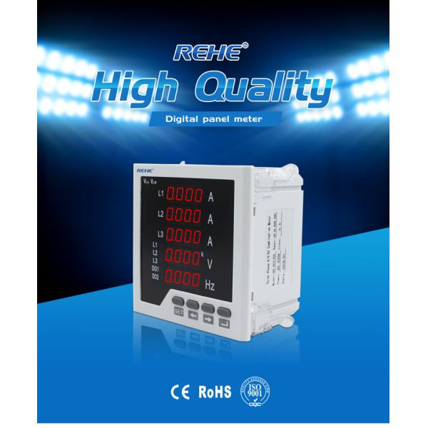 Slim model Three phase multi amp volt Hz digital multi panel Meter 010v meter