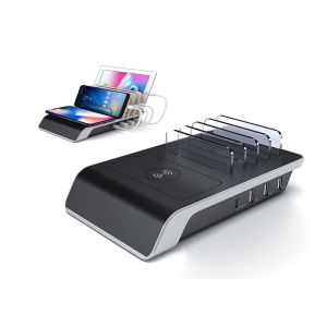 China 10W ABS Multi Phone QI Wireless Charging Station wholesale